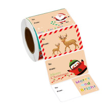 500 Stück Weihnachtsetiketten, selbstklebende-34H