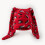 Acryl-Strickmütze mit gepunktetem Leopardenmuster,-Rot 2