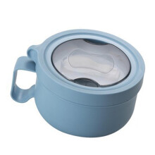 Isolierte 850 ml Edelstahl-Suppen-Schale mit Griff Blau