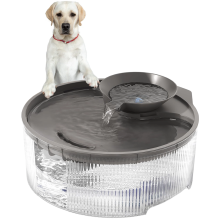 Sirotez avec style : Fontaine à eau automatique pour animaux de compagnie, fonctionnant sur piles, avec bol d'eau pour chats et chiens, filtre à