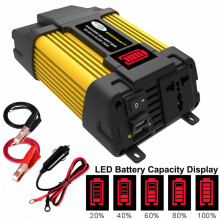 LCD kijelzős módosított szinuszos egyenáramú-váltóáramú átalakító, nagy teljesítményű inverter és többszörös védelem, kompakt