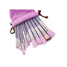 13-teiliges Make-up-Pinselset inklusive 9 Lidschattenpinseln, 2 Augenbrauenpinseln, 2 Eyelinerpinseln, 1 Schwamm, weiche Borsten für ein makelloses