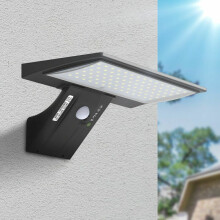 Luzes solares externas, refletores externos com sensor de movimento, material ABS durável, fácil instalação, bateria de alta capacidade, luz