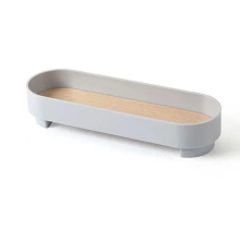 Elegant Design Vanity Tray, Space Saver Premium Ceramic Multi-function Ceramic Tray for Compact Countertop, Easy to Clean Microwave-Safe Oven-Safe