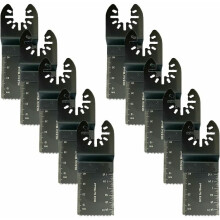 Oscillating Multitool Blades, Universal Quick Release Bi-Metal Blades for Faster Cutting, Precision Length Markers Ensure Accuracy, Thick Gauge