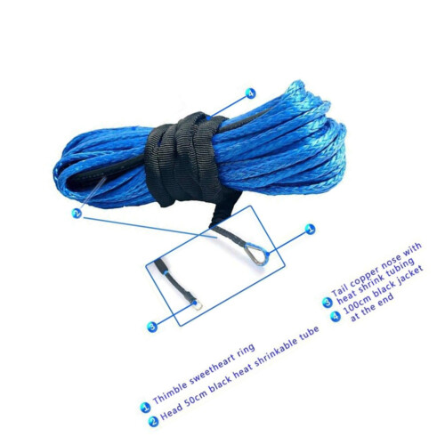 1Pièces De Traction Nylon Et Acier Inoxydable Bleue 1