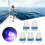 5Pcs Automatic Flashing LED Bass Lure Light Blue Diamond Shape 9
