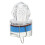 5Pcs Automatic Flashing LED Bass Lure Light Blue Diamond Shape 5