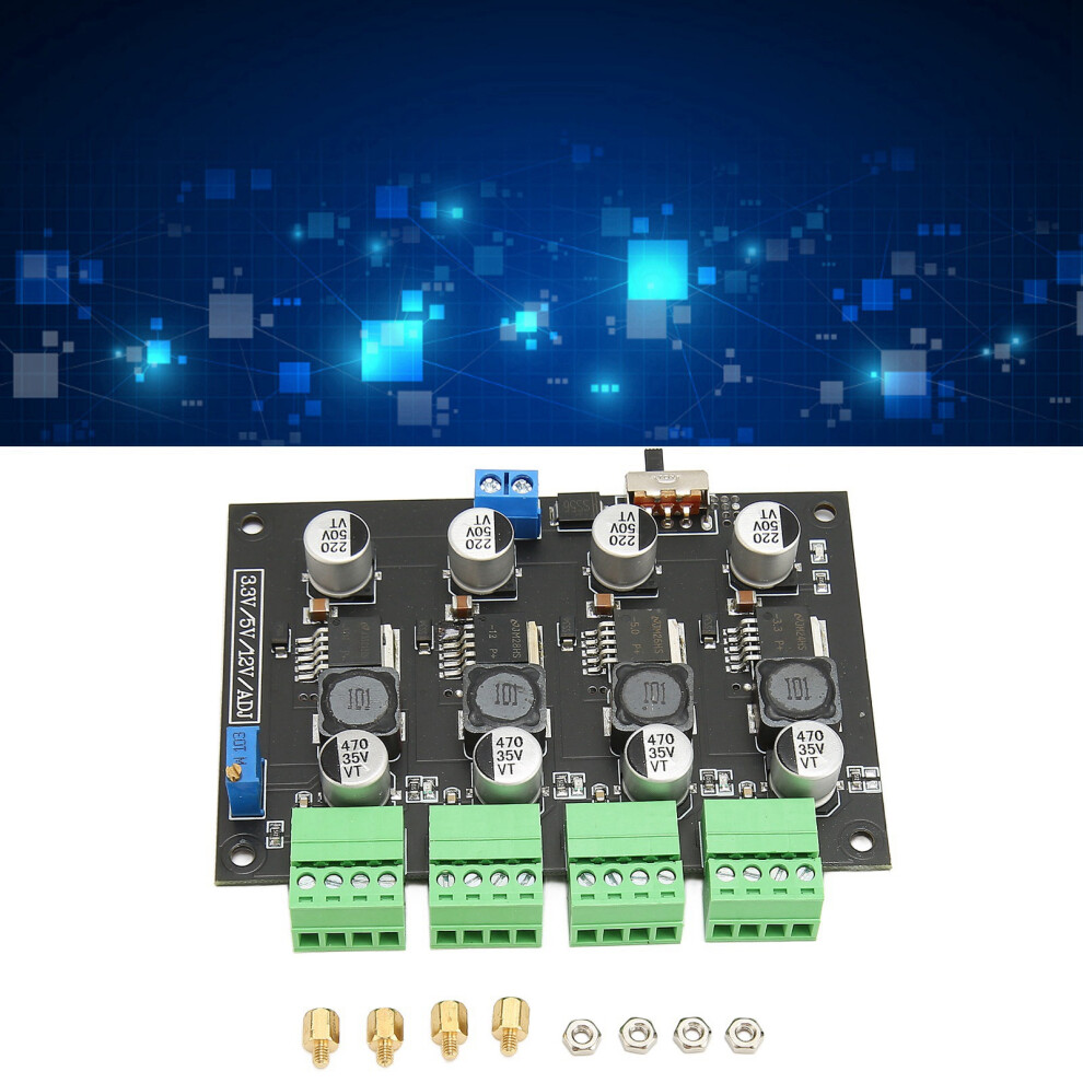 Multi Channel Switching Power Supply 3.3V-12V 3A Max, Adjustable Voltage 4991372077706