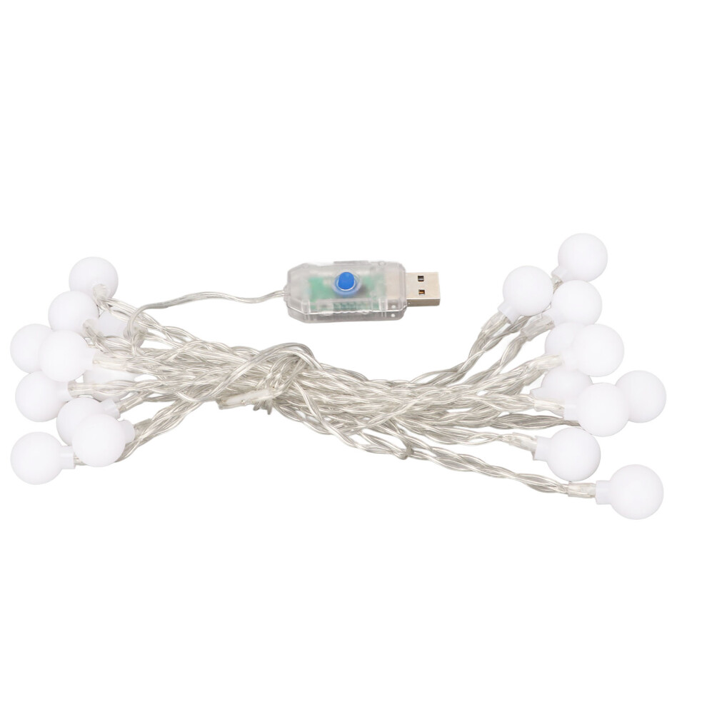 Waterproof USB LED String Lights 8 Modes 3m 20 Lights Remote