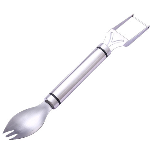 Taglianguria Acciaio Cucchiaio Portatile Argento