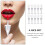 10Pz Flacone Lip Gloss Trasparente Design Calice 9
