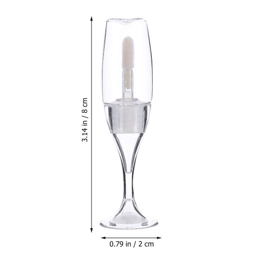 10Pz Flacone Lip Gloss Trasparente Design Calice 1
