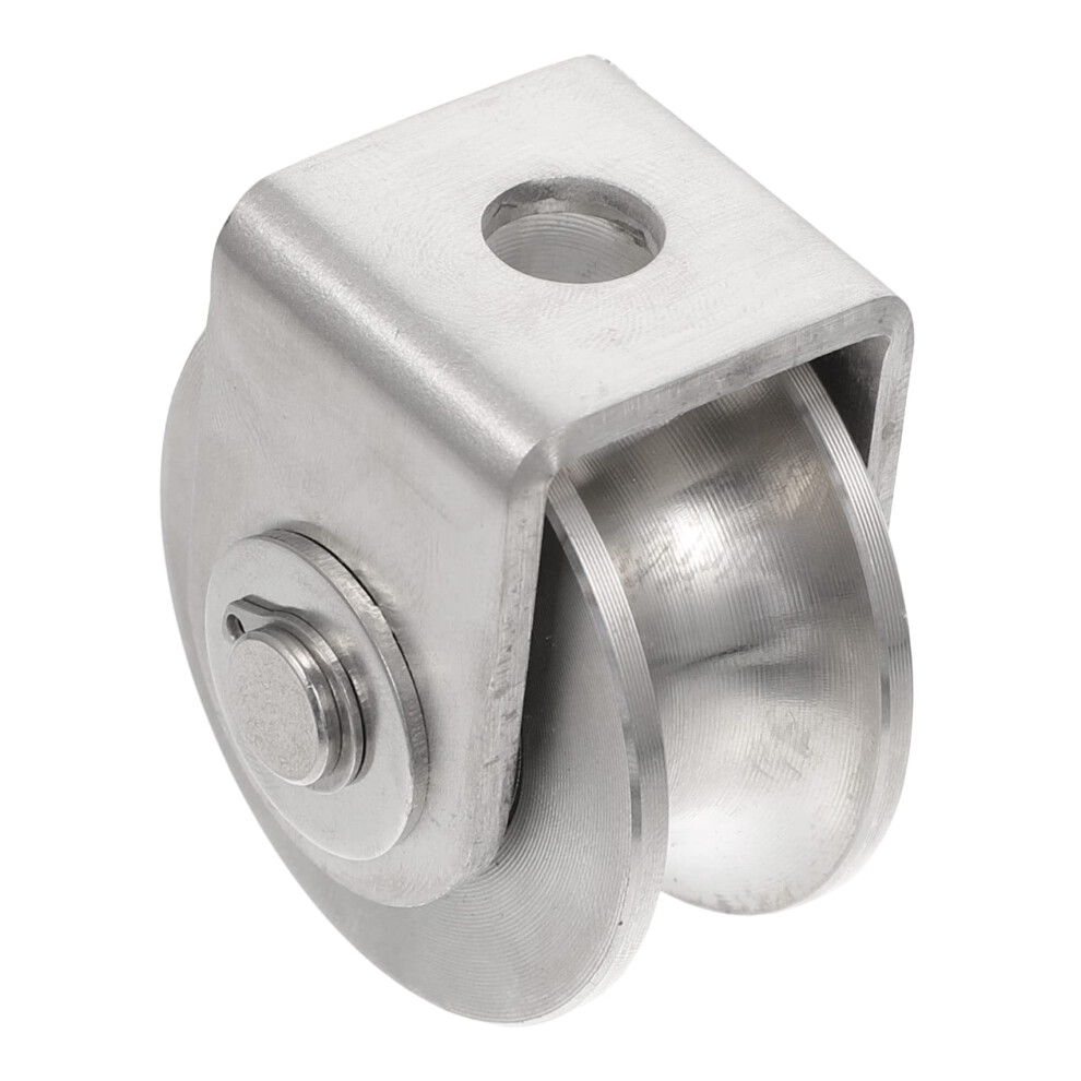 Stainless Steel Ugroove Pulley Single Swivel Lifting Wheel Heavy Duty Load Bearing Block For Wire Rope For Construction And Warehouse Use 9426802545555