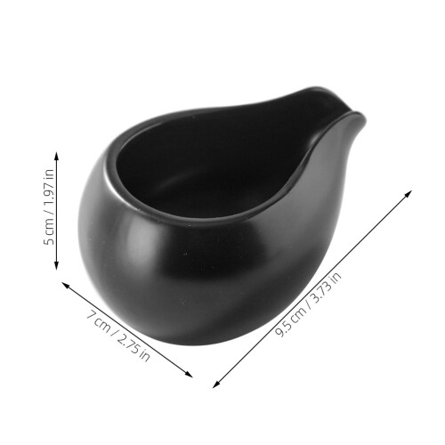 4Pz Piccola Brocca in Nera Per Latte E Sciroppi Stile Nordic 2