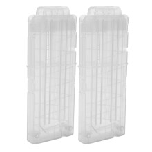2 Stück weiche Magazin-Clips für N STRIKE ELITE, 12 Darts, 21x8x2,5 cm