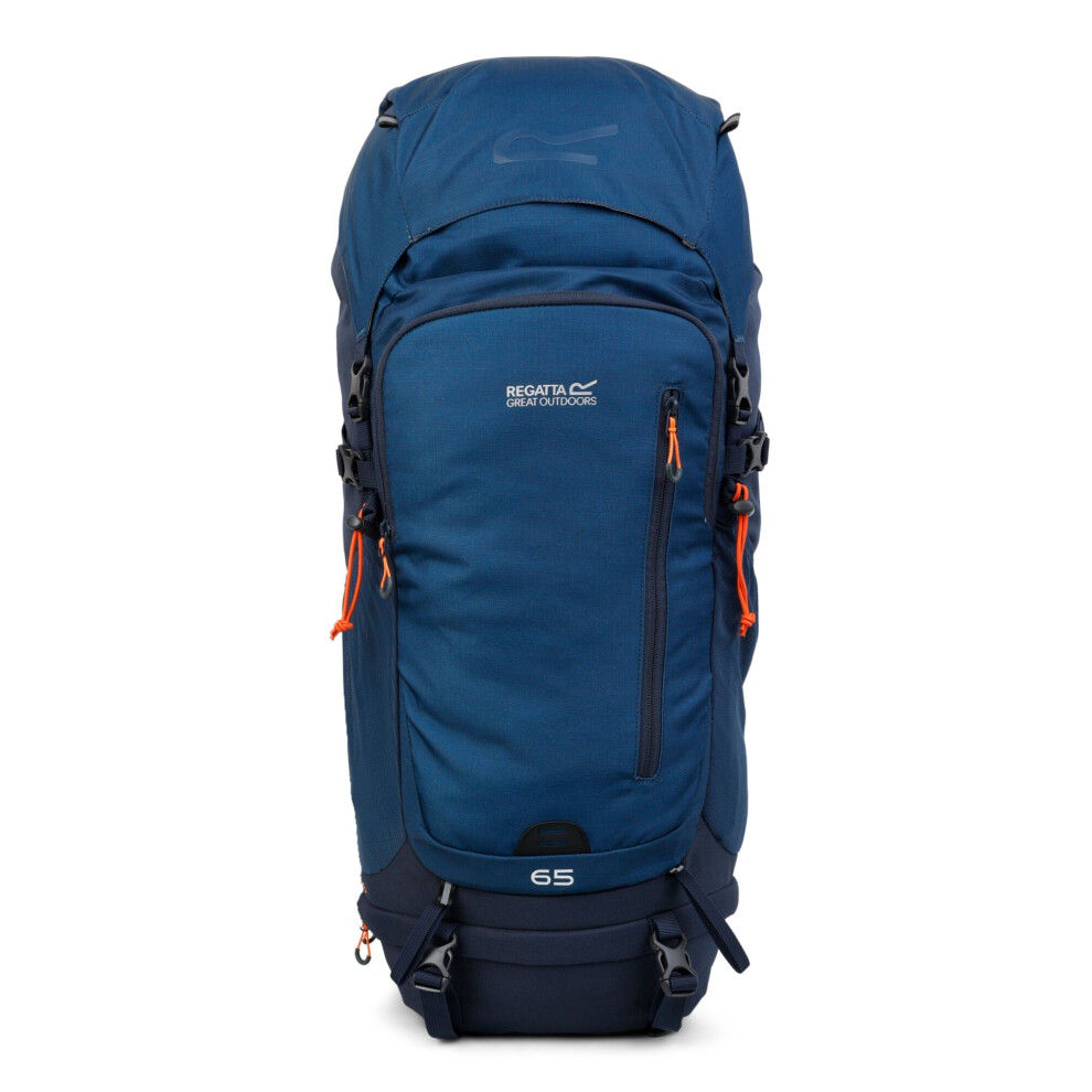 Regatta Dark Highton V2 65L Hiking Backpack - Navy/ Denim - One Size - Navy/ Denim - Image 3
