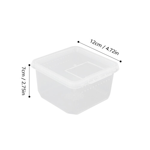 Mini Scatola Trasparente Per Allevamento E Alimentazione Rettili 1