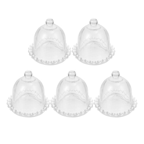 5Pz Coprisnack in Trasparente Per Dolci Uso Domestico 2