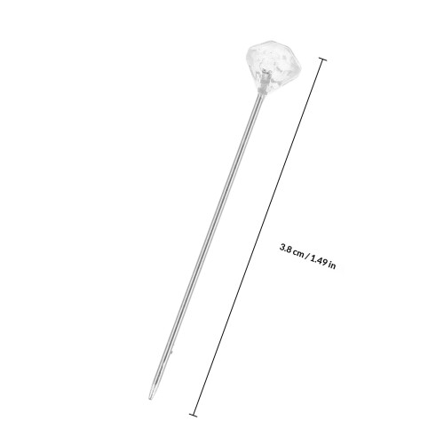 200Pz Spilli Posizionamento Cucito Perlacea Argento 1