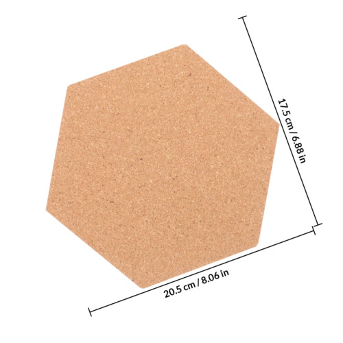 Conjunto De Painel Hexagonal Cortiça Com Revestimento Autoadesivo 1