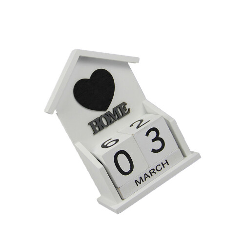 2St Witte Tabletop Kalender Met Huis Ontwerp Voor Thuis 1