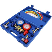 AC-Meters R134a R12 R22 R502 3-Weg Auto-AC-Meter Anti-Schokmeters Slangen Koppelingen Adapter Puncturing Tap Freon Kit