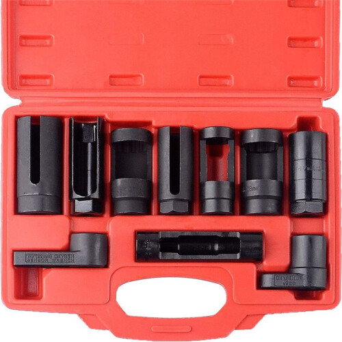 10Pcs Oxygen Sensor Socket Set Sensor Oil Pressure Sending Unit Removal Kit 2