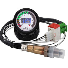 2 In 1 Misuratore del Rapporto Aria-Carburante Voltmetro 12V 52mm Digitale Auto AFR Voltmetro Indicatore di Tensione Indicatore con Sensore di