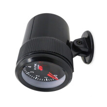 2 Stuks 2 Inch 52 mm Auto-Toerenteller Toerenteller 0-8000 Tpm Analoog Zwarte Behuizing voor 1-8 Cilinders Benzineauto'S