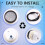 52mm 0-6000 RPM ( Dash) Electrical Tachometer Gauge for  Motor Engine 5