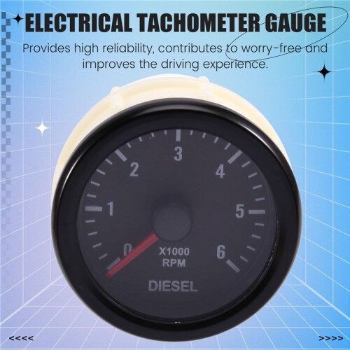 52mm 0-6000 RPM ( Dash) Electrical Tachometer Gauge for  Motor Engine 1