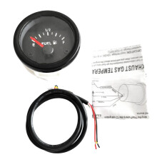 2 Inch Universal Fuel Gauge Kit E-1/2-F Pointer Fuel Level Gauge Kit with Led Backlight for Rv, Boat and Motorcycle, Car
