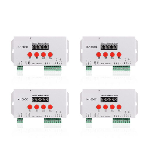 4X K-1000C Controller K1000C WS2812B WS2811 APA102 T1000S WS2813 LED 2048 Controller di Programmi Pixel DC5-24V
