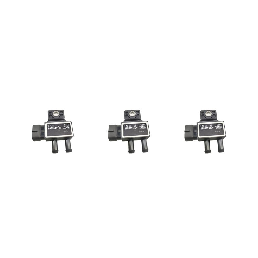 3X Car Exhaust Dpf Differential Pressure Sensor For D-Max Damx Mux 8983314120 6033112434443