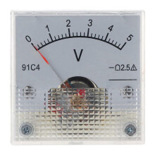 Voltmeter 91C4 för Voltmeter Analog Panelmätare Mekanisk Typ 5V Style