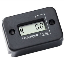 Drehzahlmesser, Betriebsstundenzähler, Wasserdicht, LCD-Anzeige, für Motorrad, ATV, Schneemobil, Marine, Boot, Ski, Benzinmotor