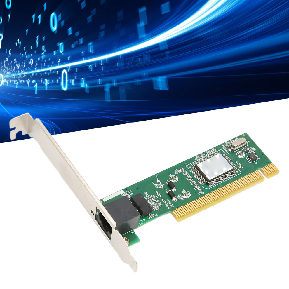 Pcie Ethernet Card 10/100Mbps Rj45 Auto-Negotiate For Desktop Gaming 8261372085442