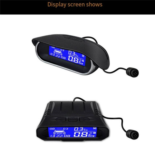 Car Parking Sensors 8  Rear Front View Reverse Backup  Kit System LCD Display Monitor B 2