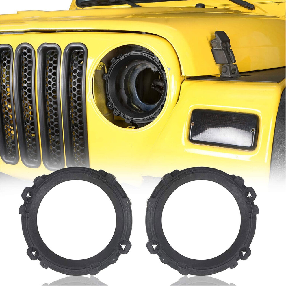 Headlight Bezel Mounting Ring Bracket For Jeep Wrangler Tj 1997-2006 6921372086468