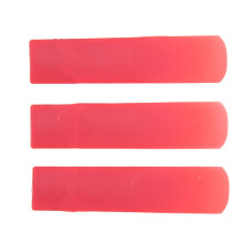 3 Stück Sopransaxophon Blätter aus Resin Ersatzinstrument Teil Leuchtend Rot