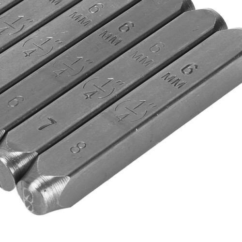 Durable High Carbon Steel Stamp Set with 9 Patterns - Easy Storage Box 2