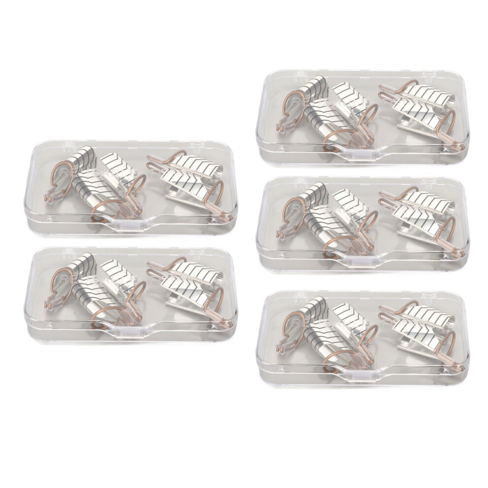 25pcs Nail Extension Forms Aluminum Frame Reusable French UV Gel Protector