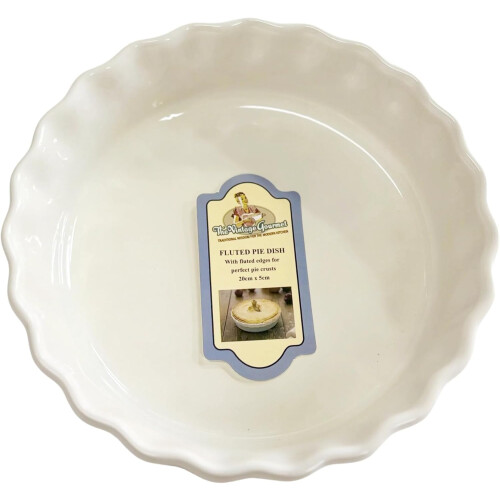 VG Classic Ceramic Pie Dish 26cm Round Stoneware