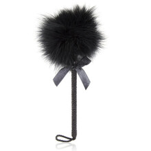Soft Furry Tickler Wand Adult Sensual Toy Wand Light Weight Furry Adult Sensual Teaser For Couples Role Play Handle Black