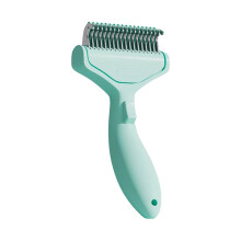 Stainless Steel Pet Detangling Comb For Dog Cats To-Green
