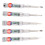 5-Piece Multi-Functional Electrical Tester Pen with LED Light, 24-250V 1