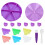 Ensemble de bricolage de plateau de peinture de perles-Violet 1