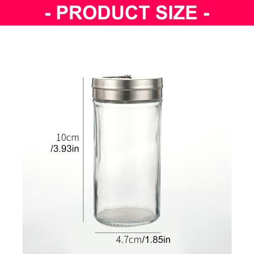 Récipient à condiments en verre avec distributeur 2