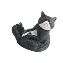 Künstlerische PVC-Katzen-Miniaturfigur, dekoratives-Stil E